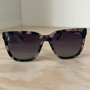 QUAY Polarized “Wired” Milky Tortoise Sunglasses